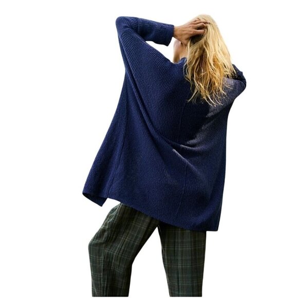 Free People Free People Beach Coco Tunic Sweater Color Vanguard Rare Size L - Picture 5 of 13